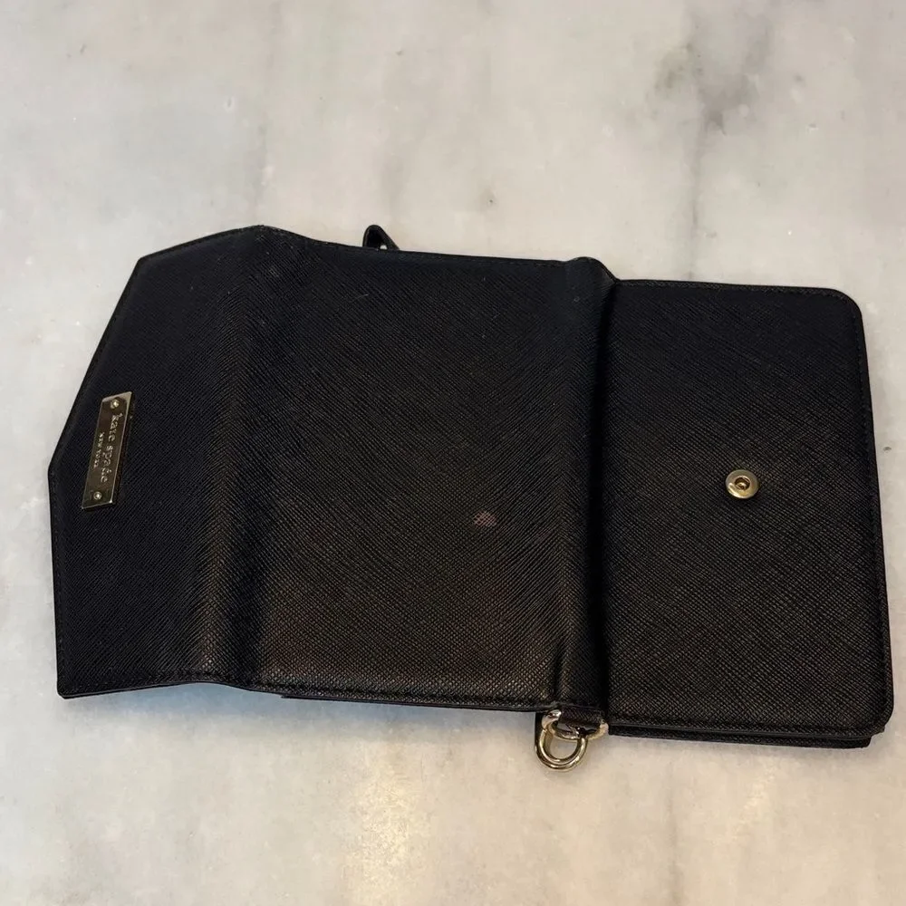 Kate Spade Wallet Leather Saffiano Wristlet Wallet Case